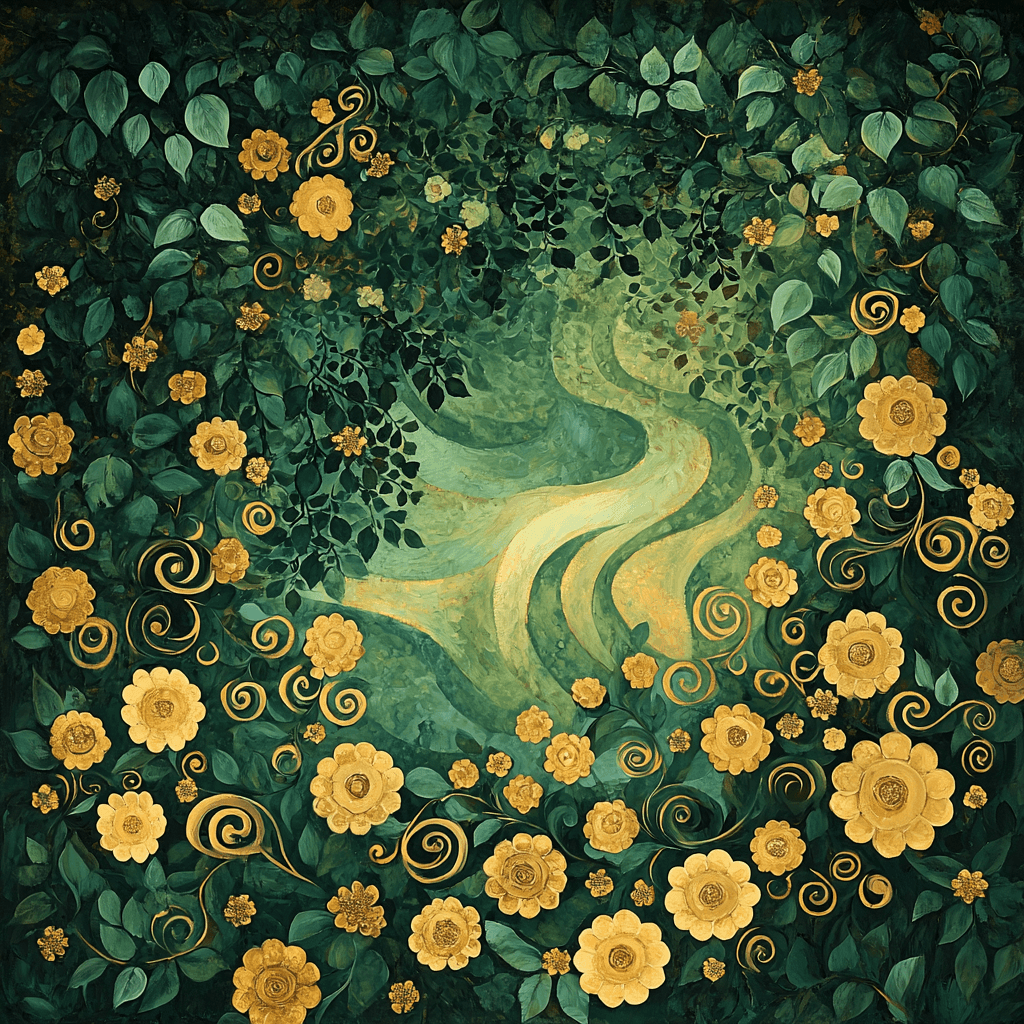 Gustav Klimt Inspired Captivating Garden Of Dreams DIY Paint By Numbers