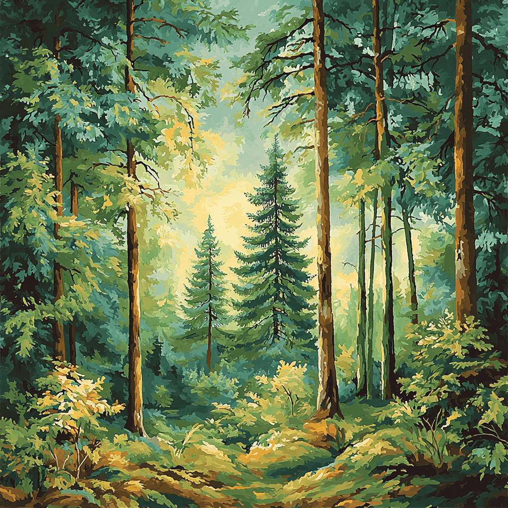 Frida Kahlo Inspired Sacred Forest Heart Painting By Numbers Kit