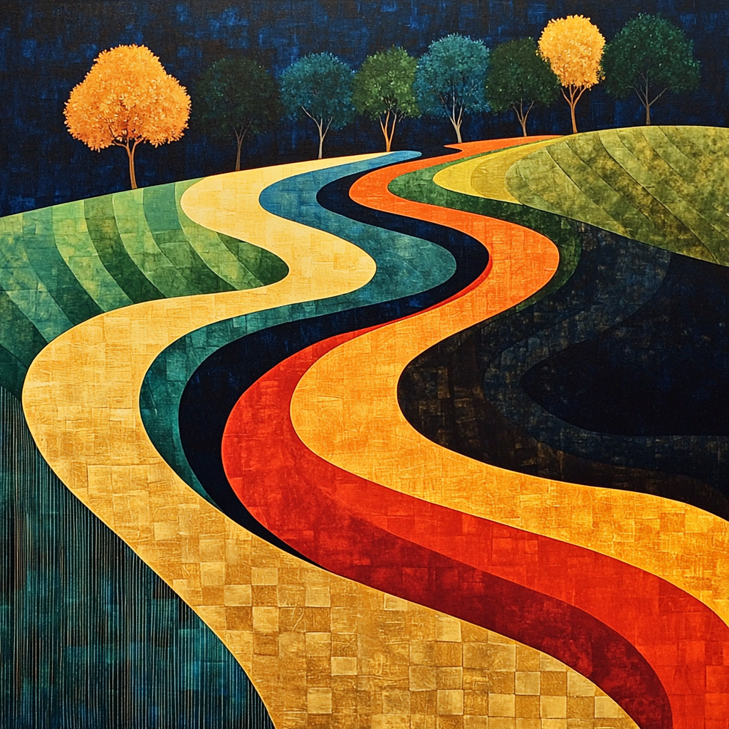 Nandalal Bose Inspired Pathways Of Thought DIY Paint By Numbers