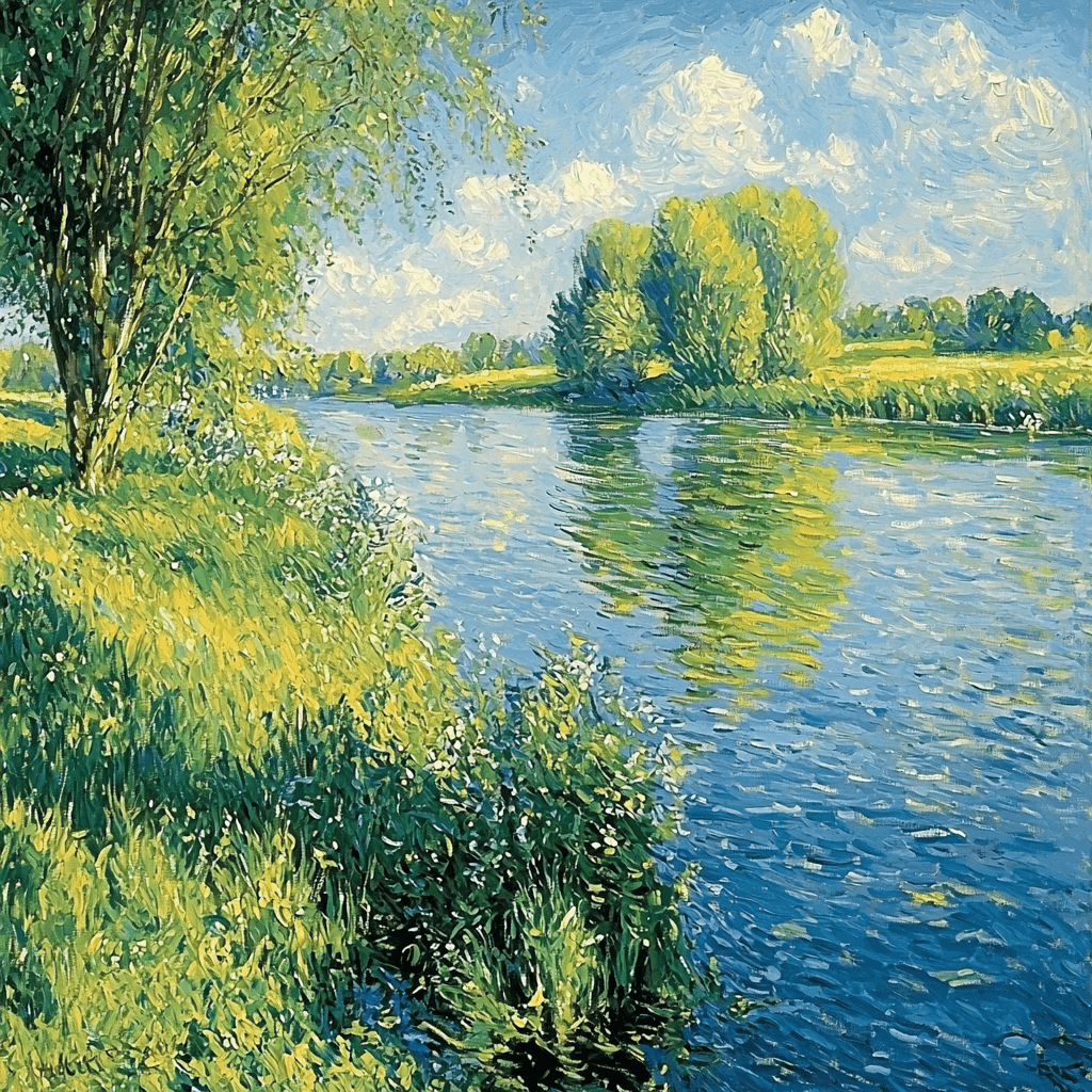 Claude Monet Inspired Riverside Bliss Paint By Numbers