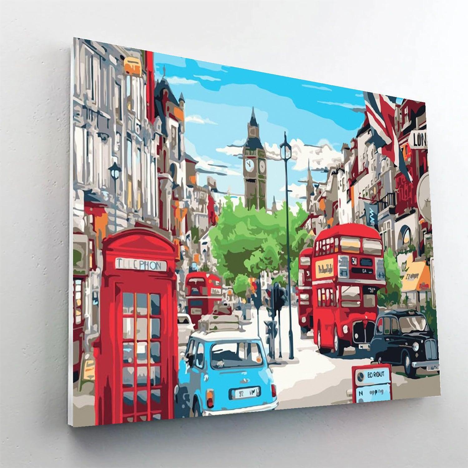 2 Pieces Cityscapes Paint By Number Kit - Artistry Rack