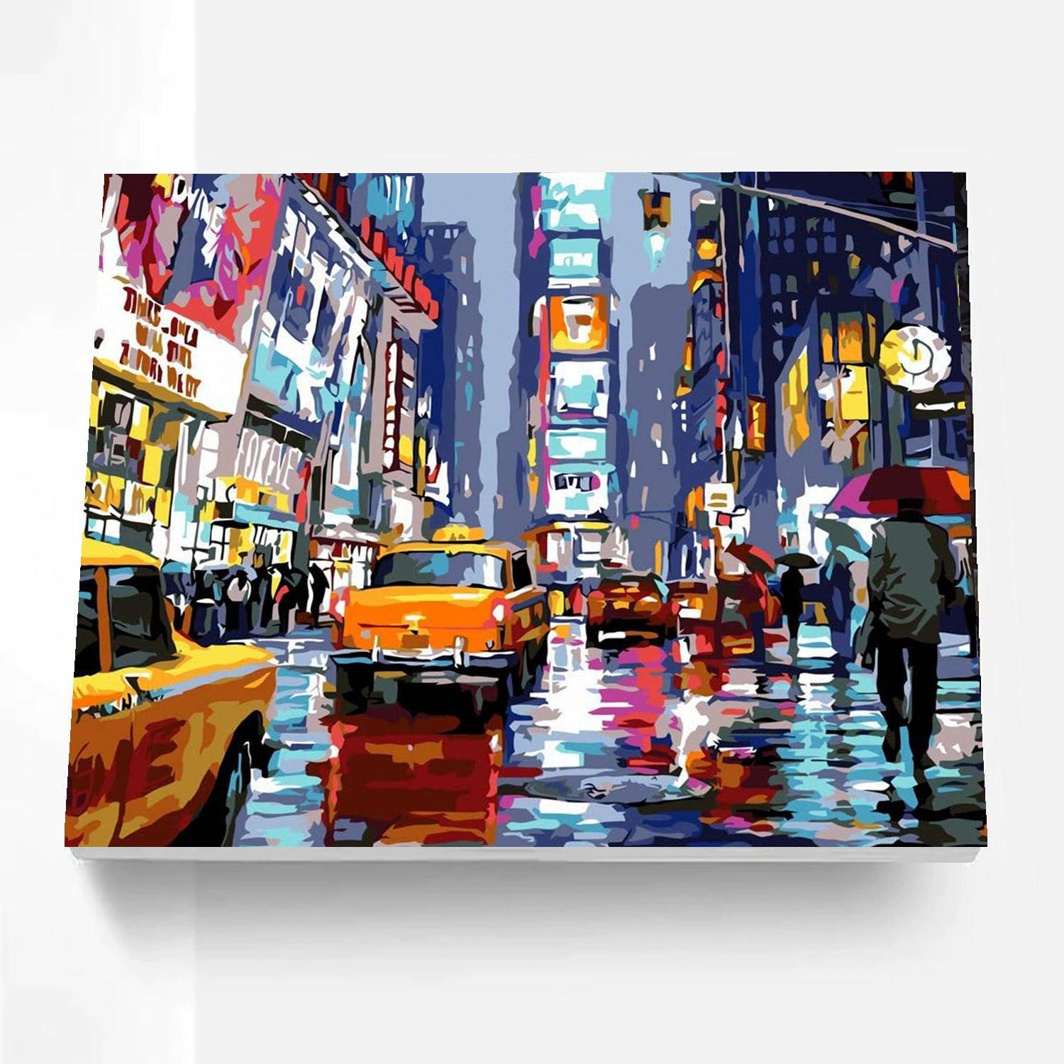 2 Pieces Cityscapes Paint By Number Kit - Artistry Rack