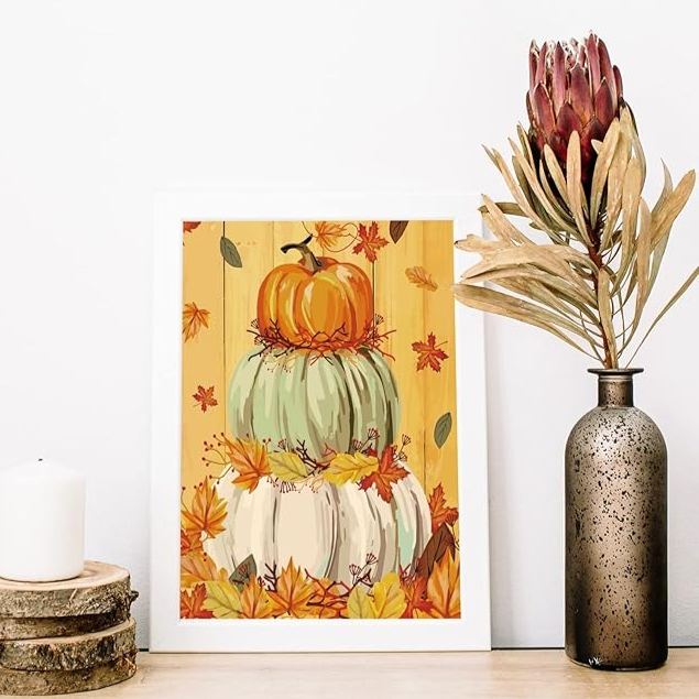 Fall Pumpkin Paint by Numbers