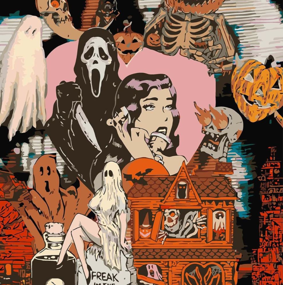 DIY Halloween Paint by Numbers for Adults