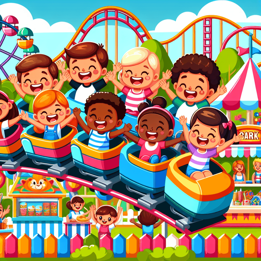 Adventure At The Amusement Park DIY Paint By Numbers