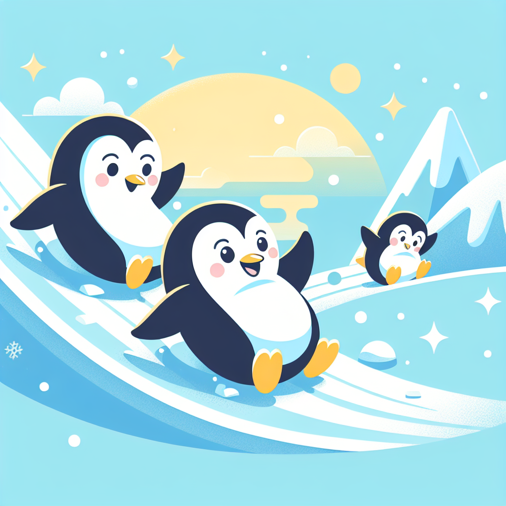 Frosty Penguin Playtime Painting By Numbers Kit