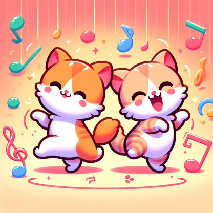 Dancing Kittens Paint By Numbers Kits
