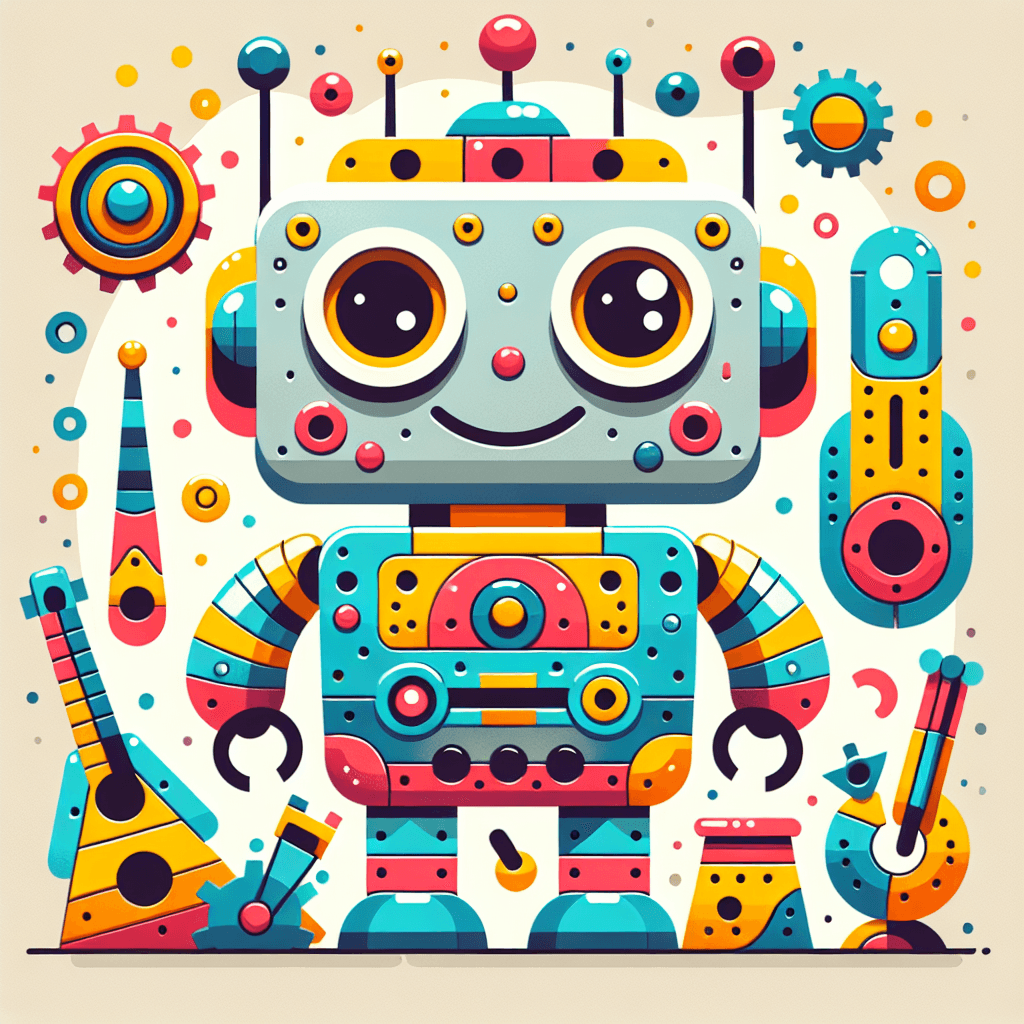 Bold Robot Paint By Numbers