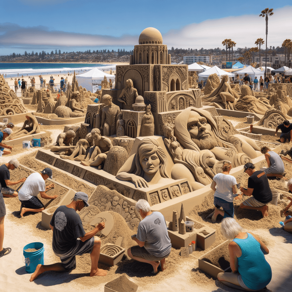 International Sand Sculpture Festival - Portugal Number Painting