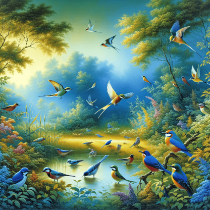 Birdsong Harmony Painting By Numbers Kit