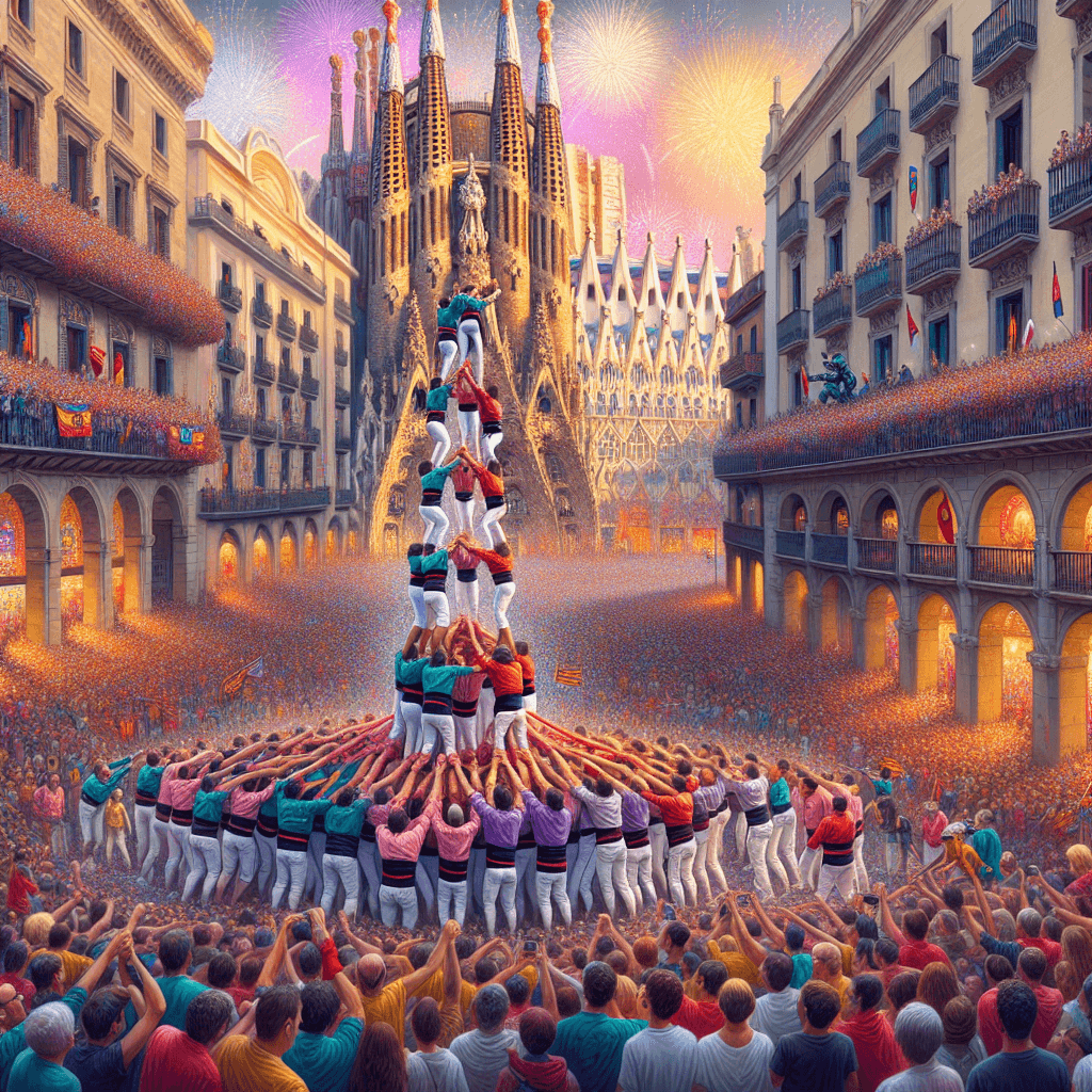La Merce Festival - Barcelona, Spain Paint By Numbers Kits