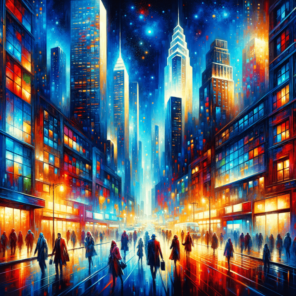 Vivid City Streets Paint By Numbers Kits