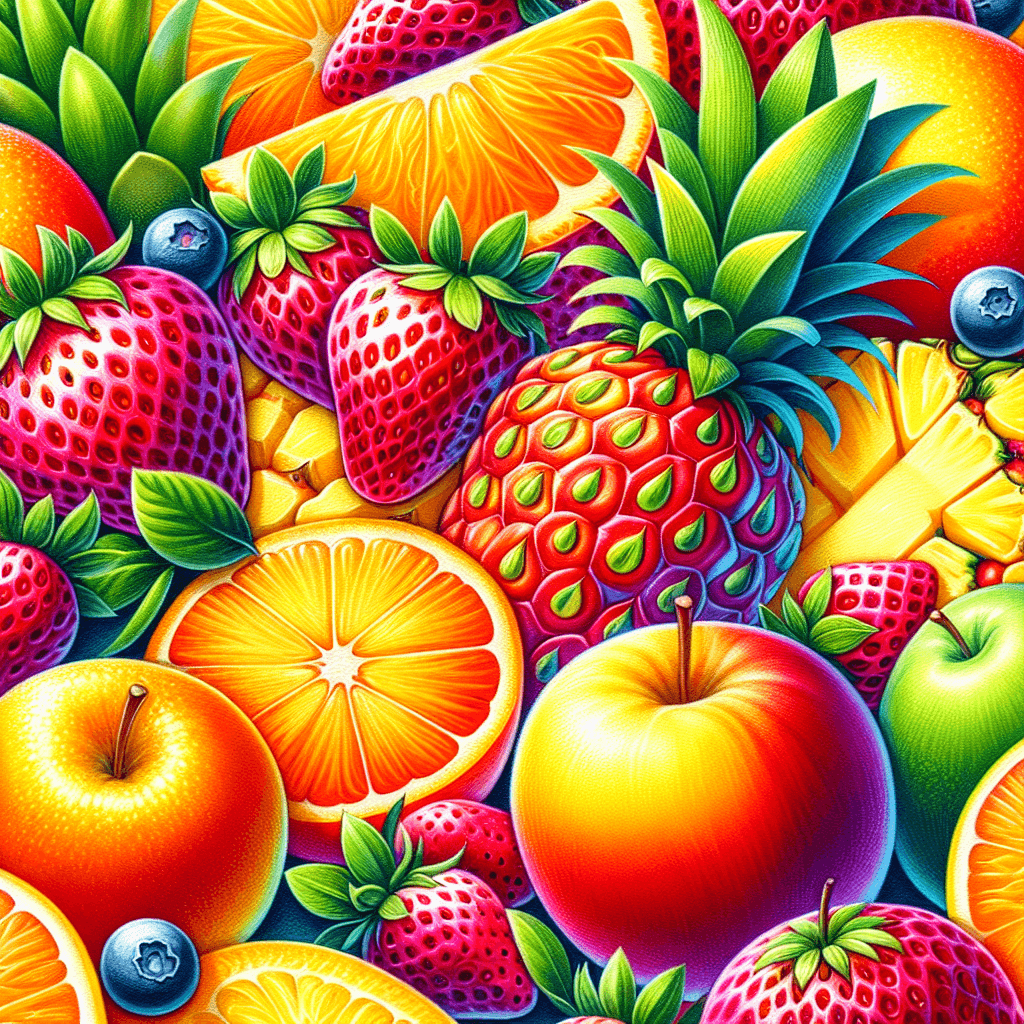 Fabulous Fruit Fiesta Number Painting