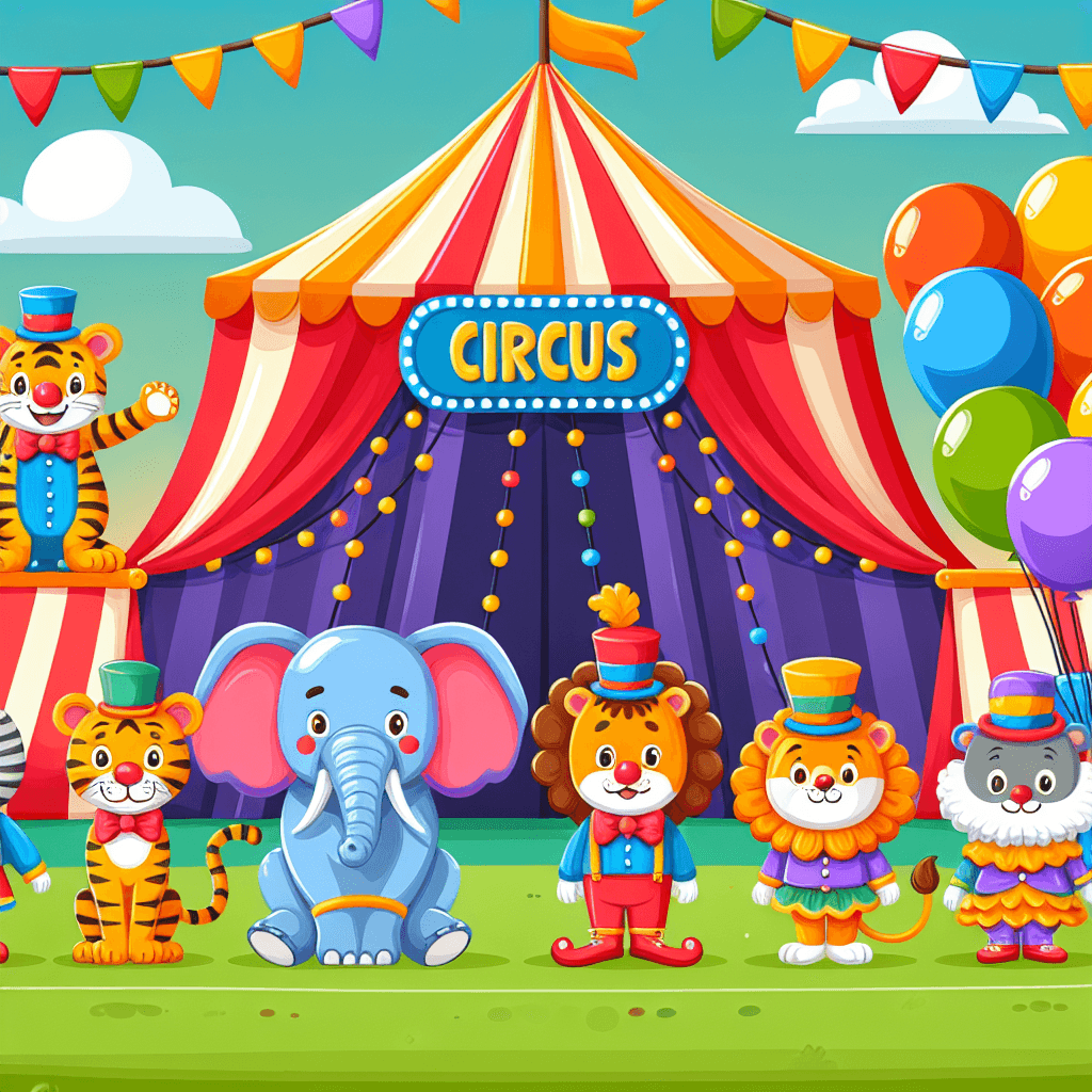 Creative Circus Animals Paint By Number