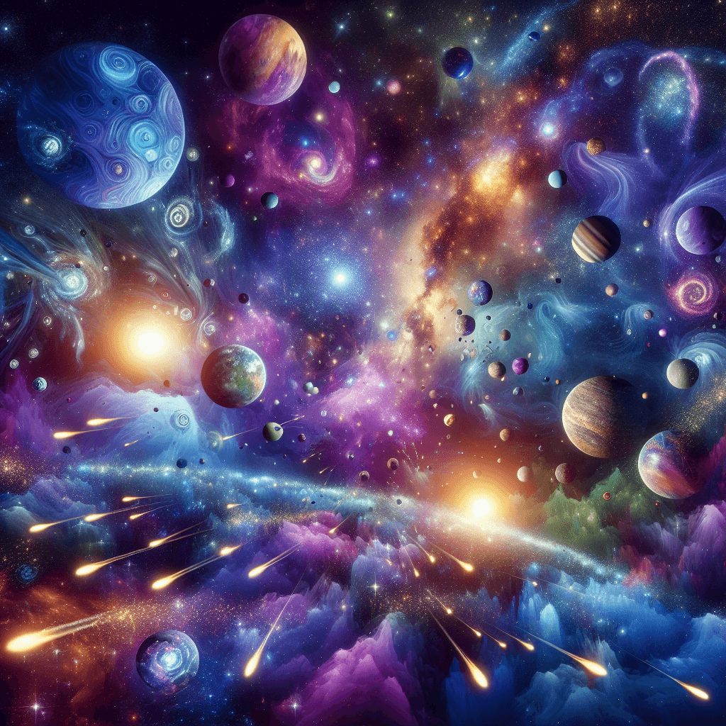 Cosmic Fantasy Journey Painting Number Kit