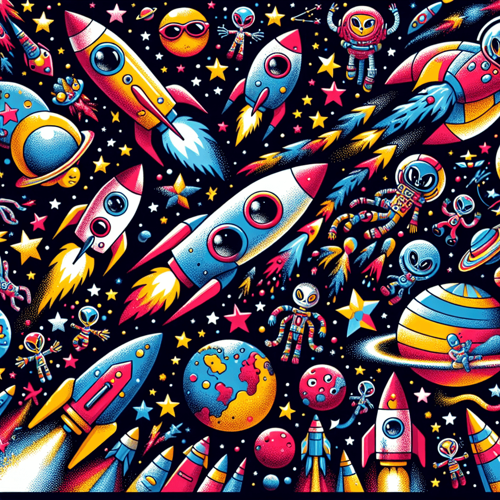 Fanciful Space Adventure Painting Number Kit