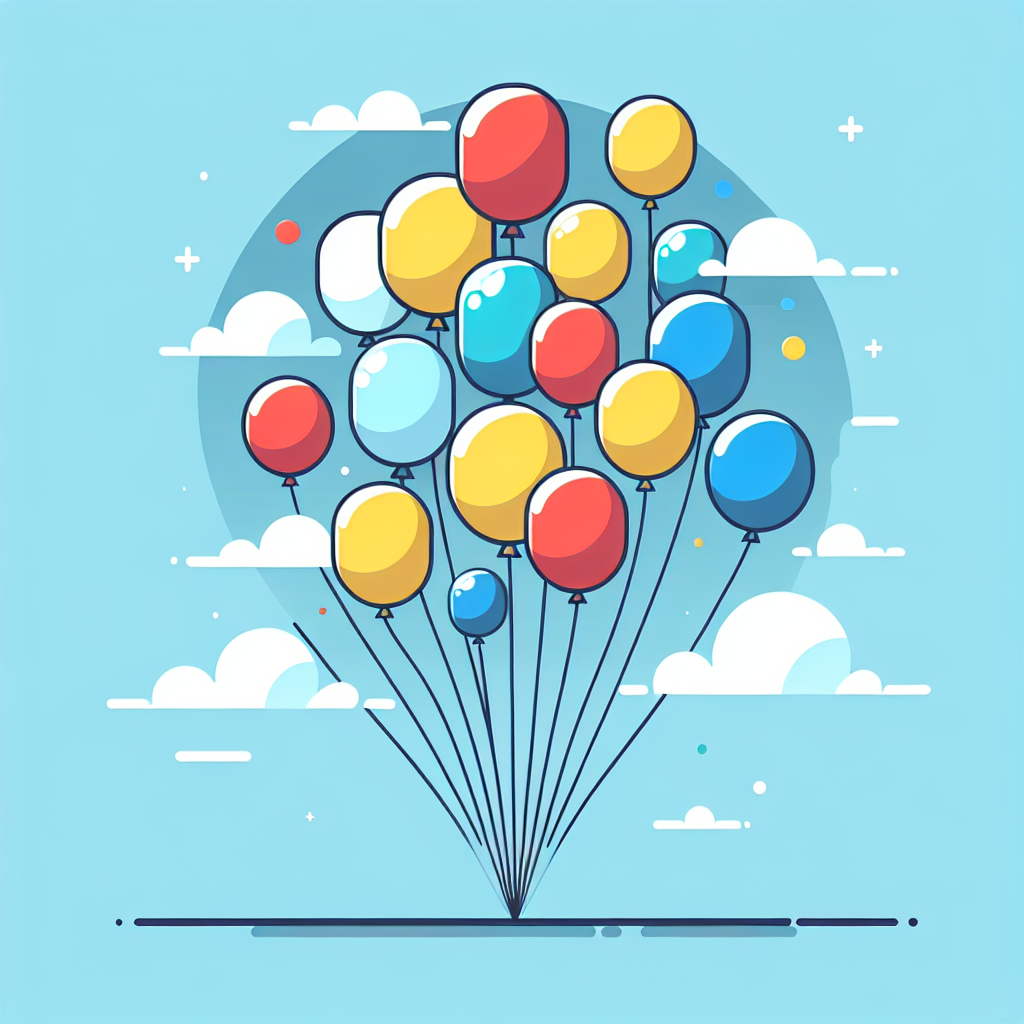Colorful Rainbow Balloon Festival DIY Paint By Numbers