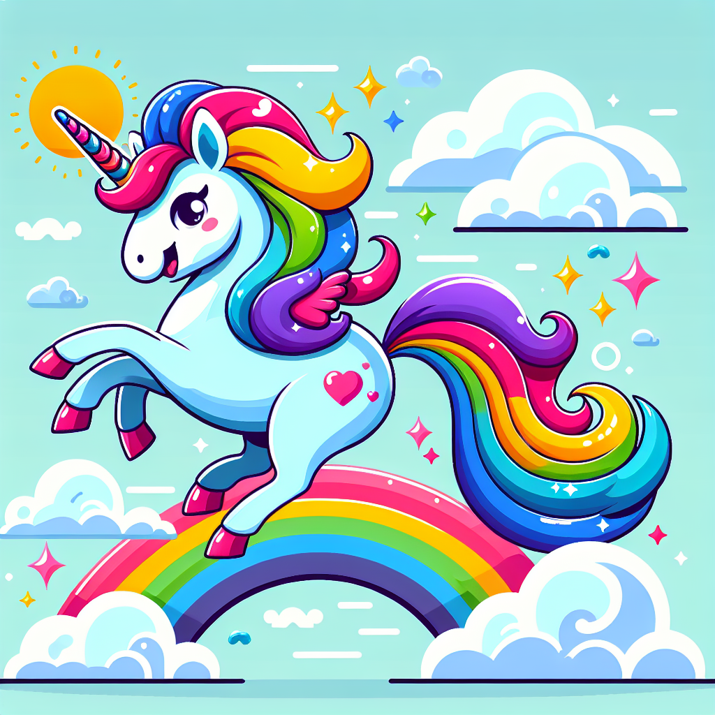 Sassy Rainbow Unicorn Numbered Painting Kits
