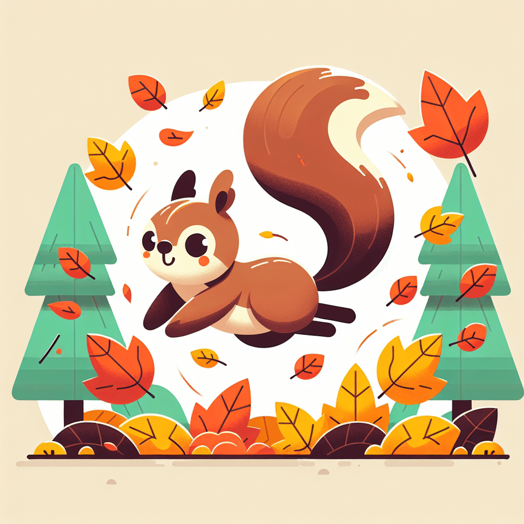 Sprightly Squirrel Paint By Numbers Art