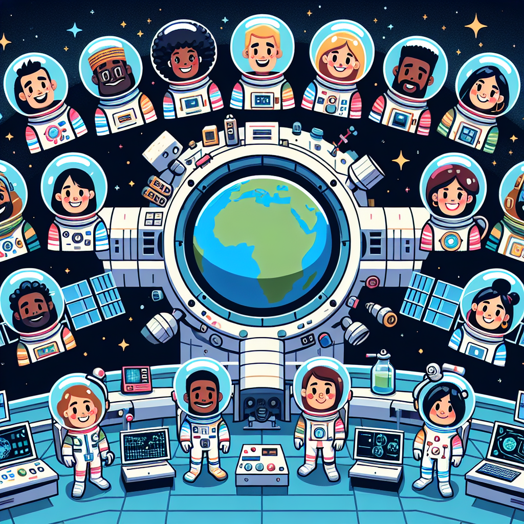 Creative Space Station Crew Paint By Number