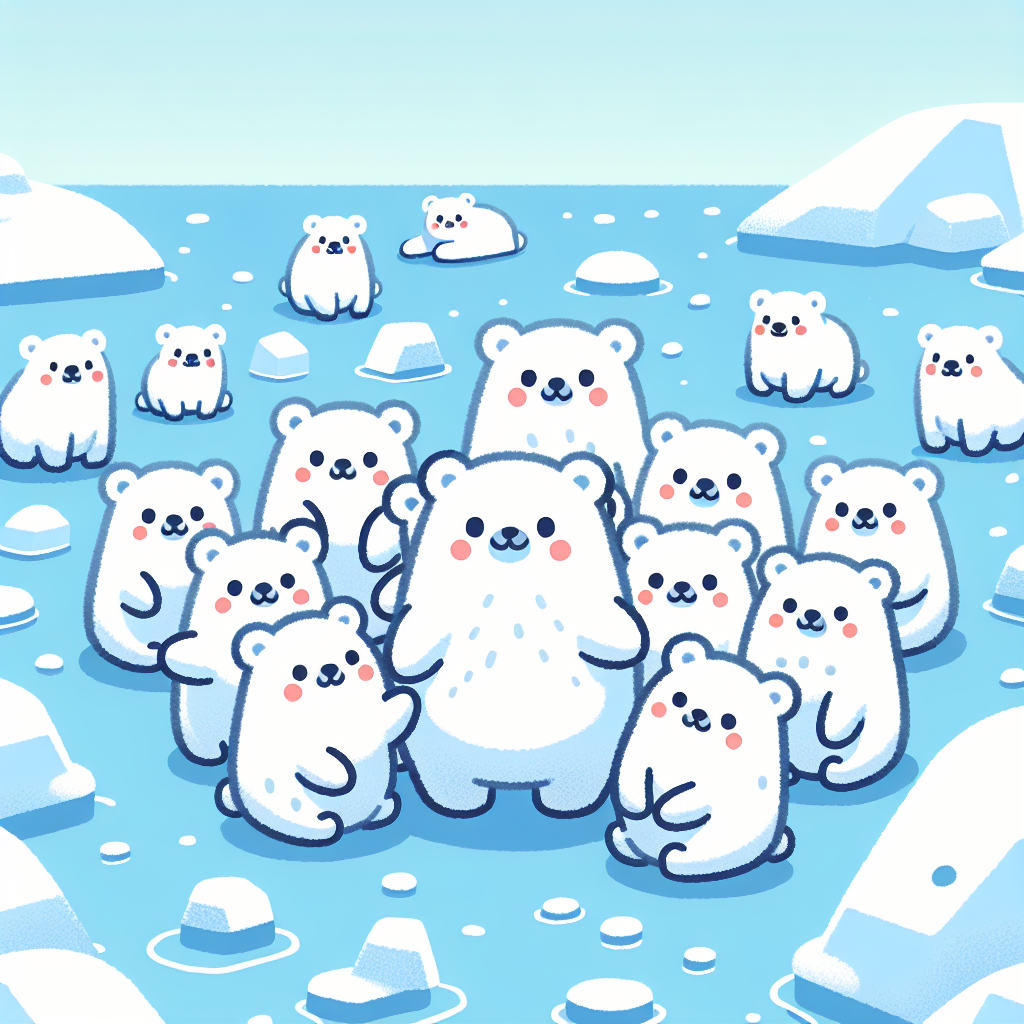 Fluffy Polar Adventure Paint By Numbers