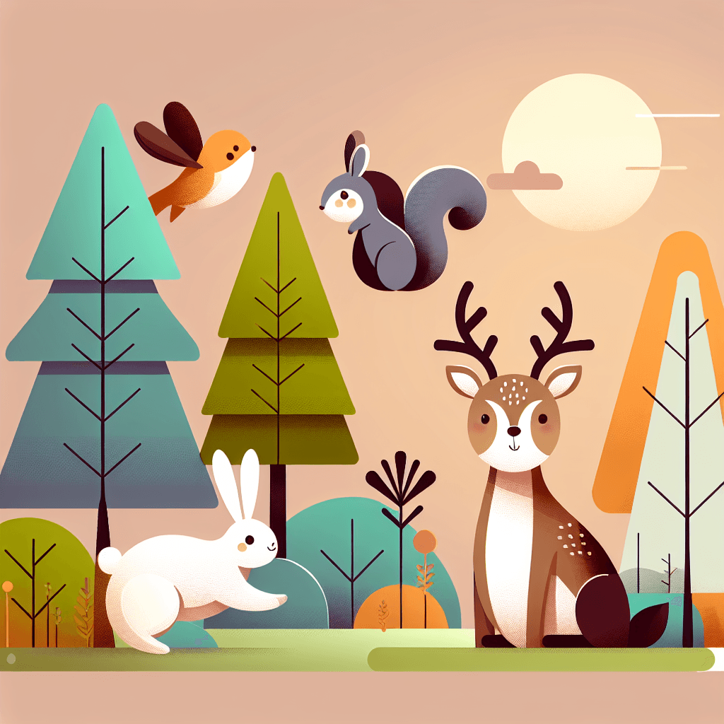 A Day With Forest Friends Paint By Number