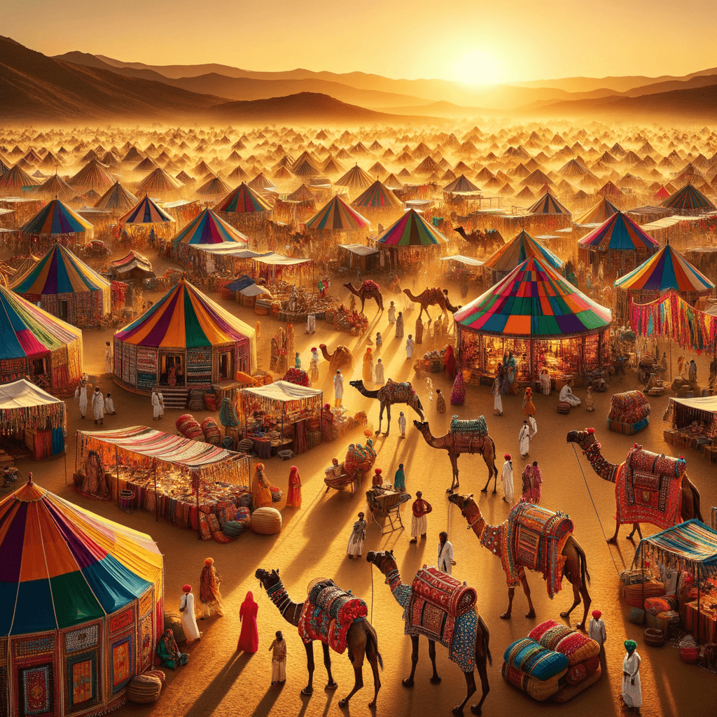 Pushkar Camel Fair - India Paint By Numbers Art