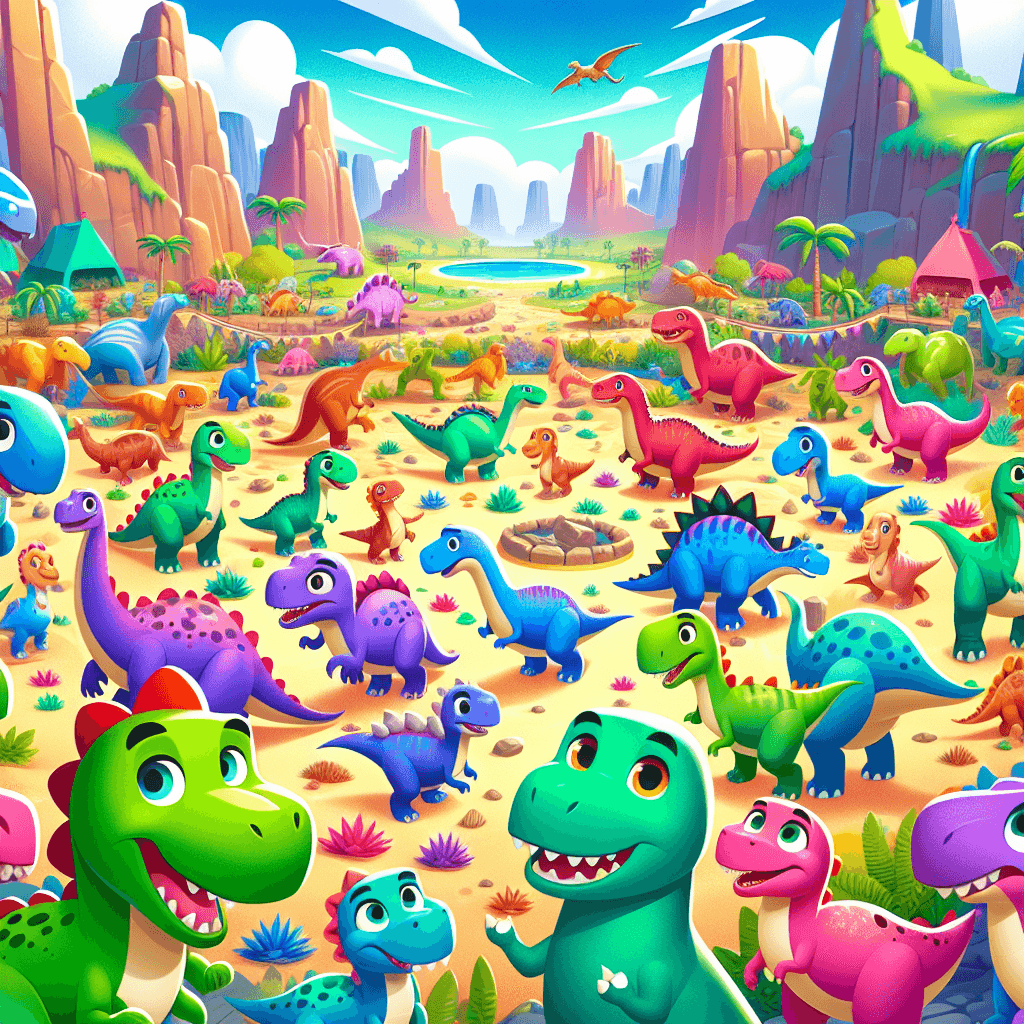 Playful Dinosaurs Adventure Painting By Numbers Kit
