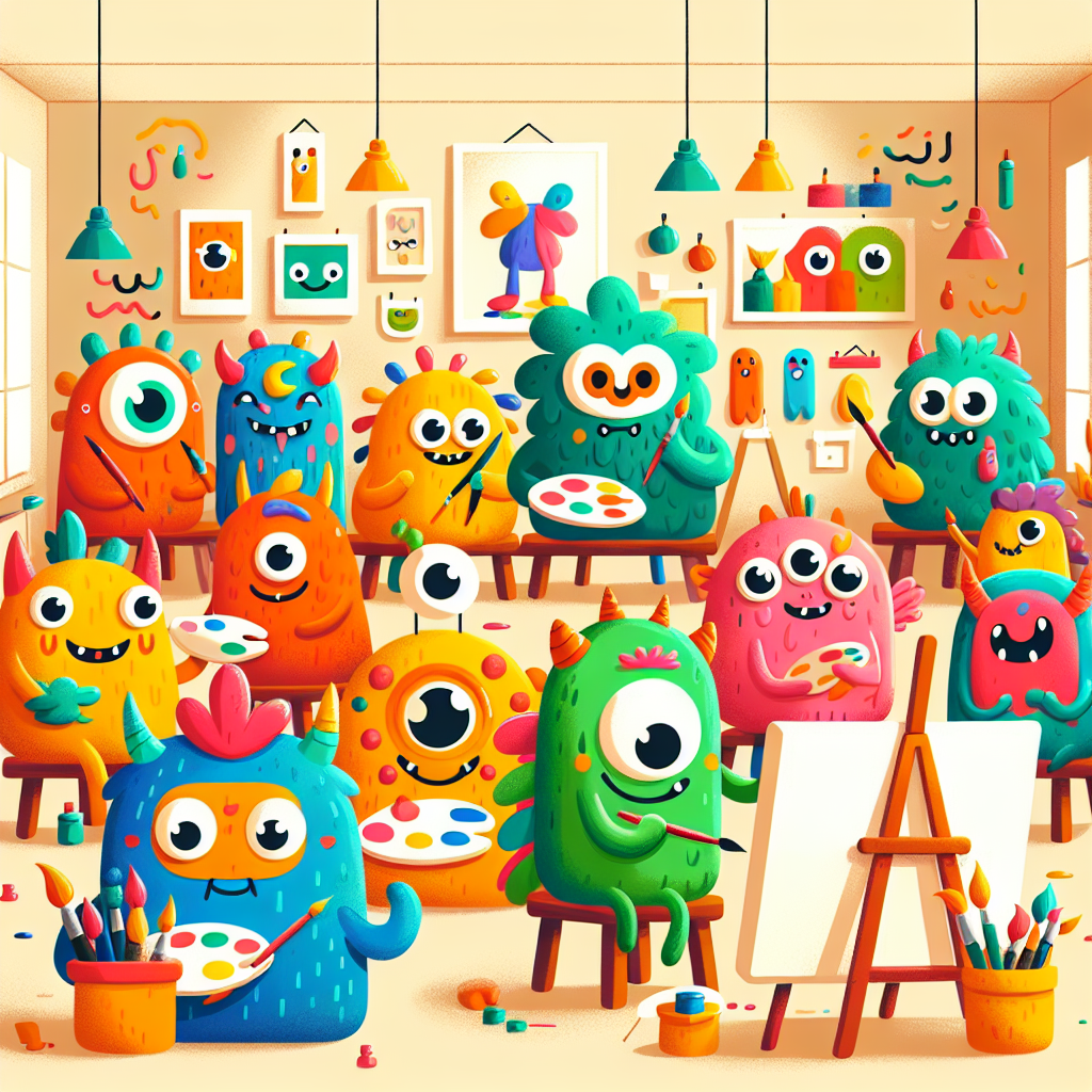 Silly Monster Workshop Paint By Numbers Kits