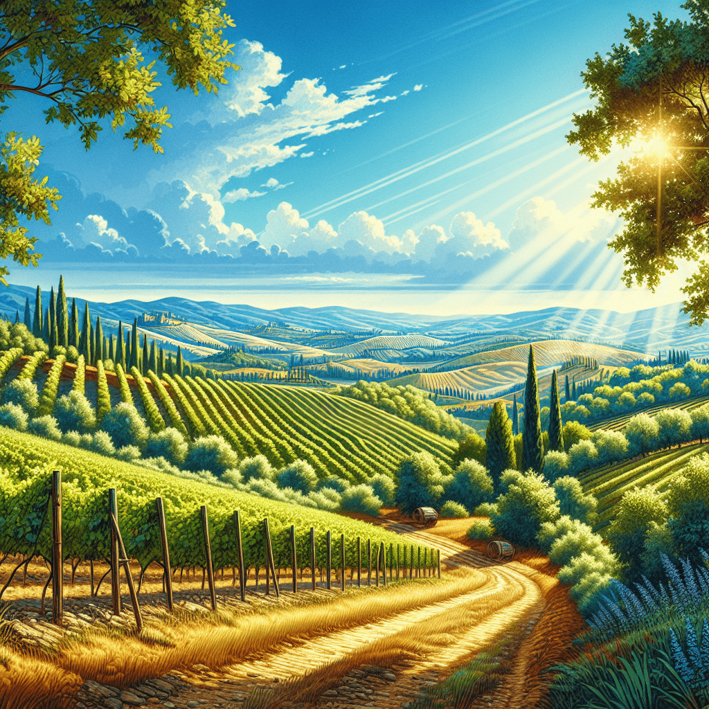 Sunny Tuscan Hills Paint By Numbers Kits
