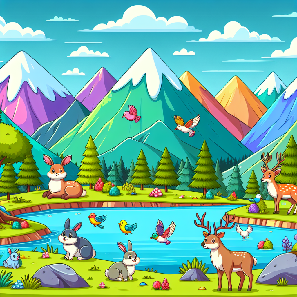 Magical Mountain Exploration Paint By Color