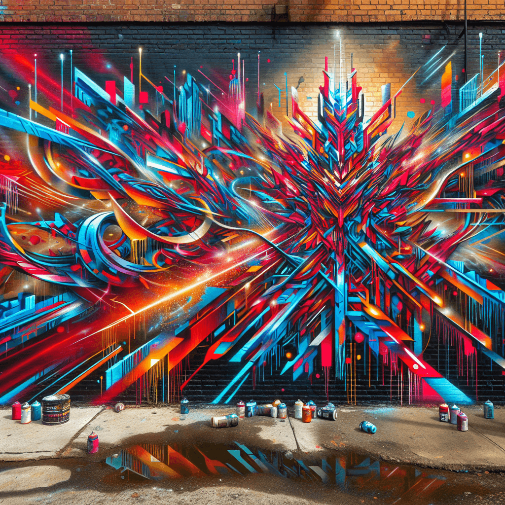 Vivid Urban Graffiti DIY Paint By Numbers