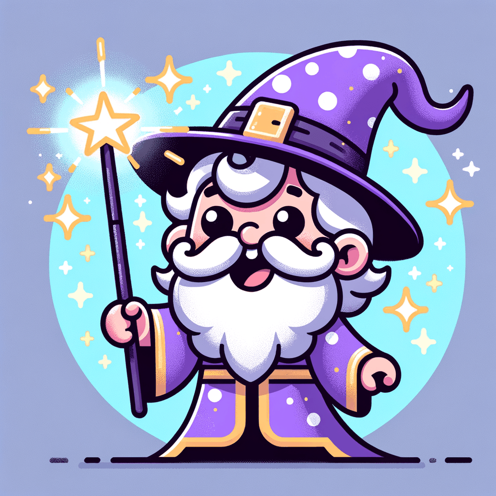 Whimsical Wizard's Spell Paint By Number