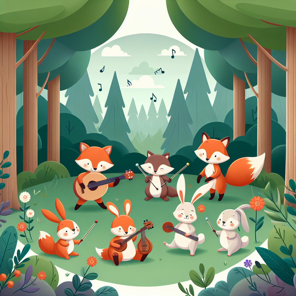 Friendly Woodland Orchestra Paint By Numbers