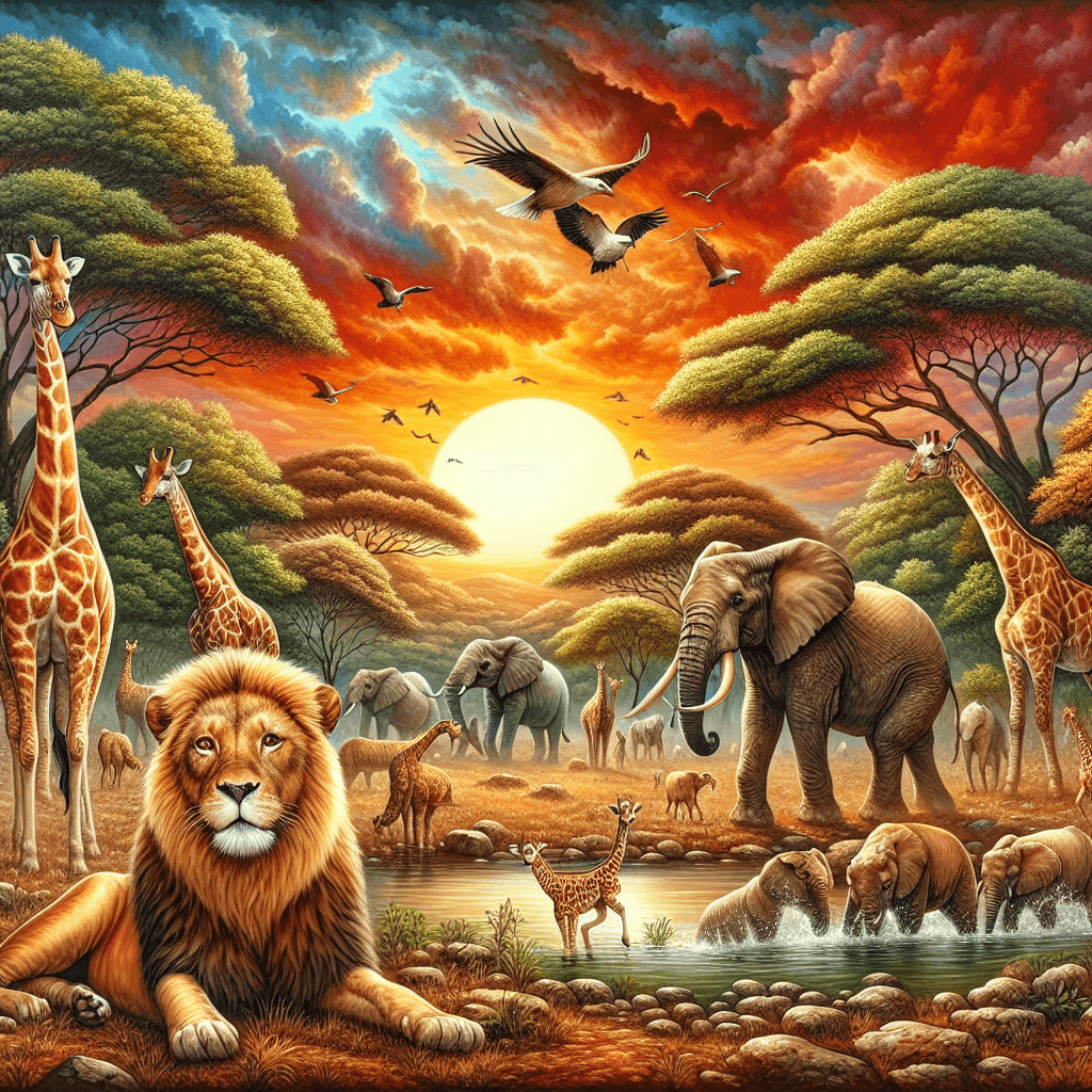 Wildlife Adventure Safari Paint By Numbers Art