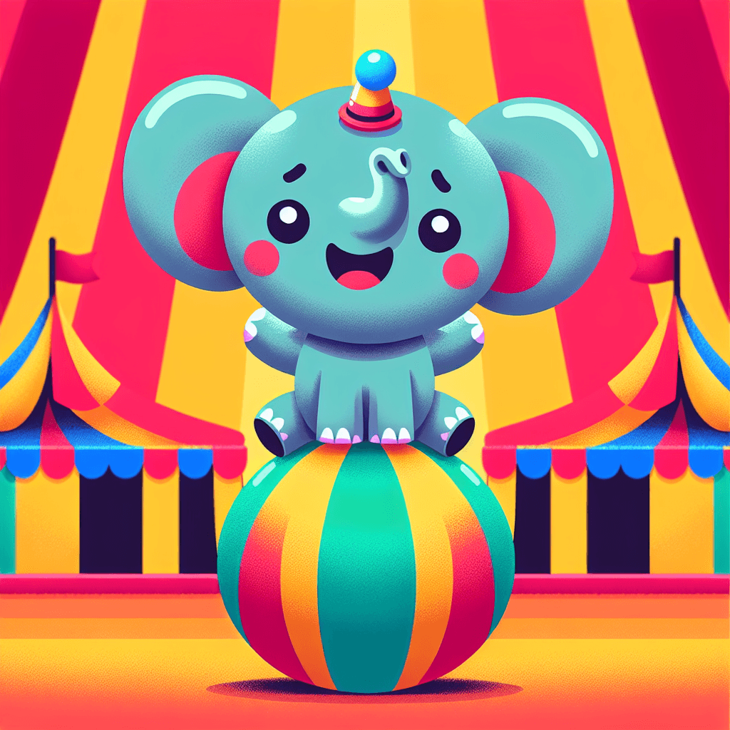 Circus Elephant Show DIY Paint By Numbers