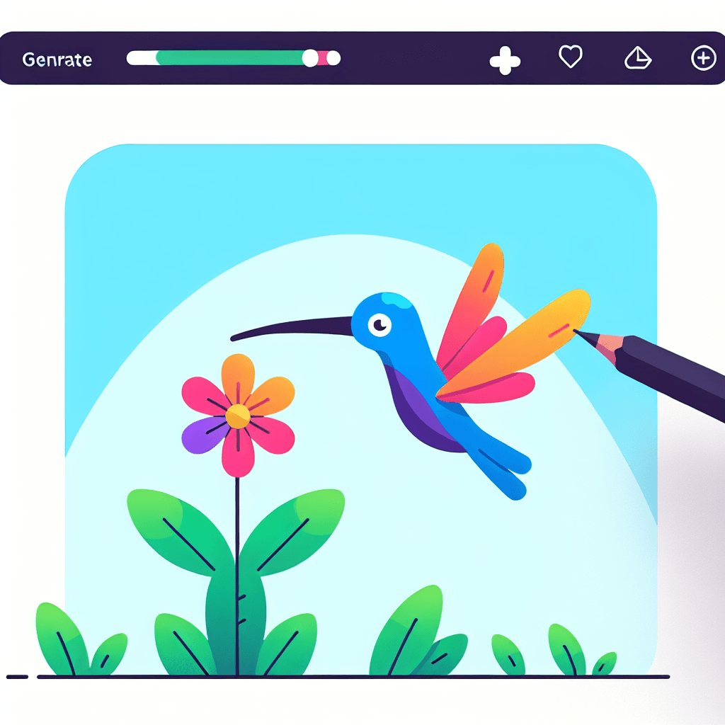 Hopping Hummingbird Painting Number Kit
