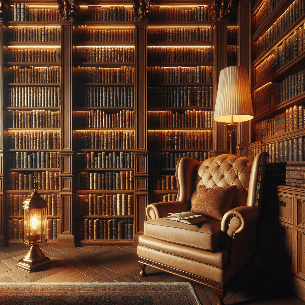 Library's Quiet Escape Number Painting