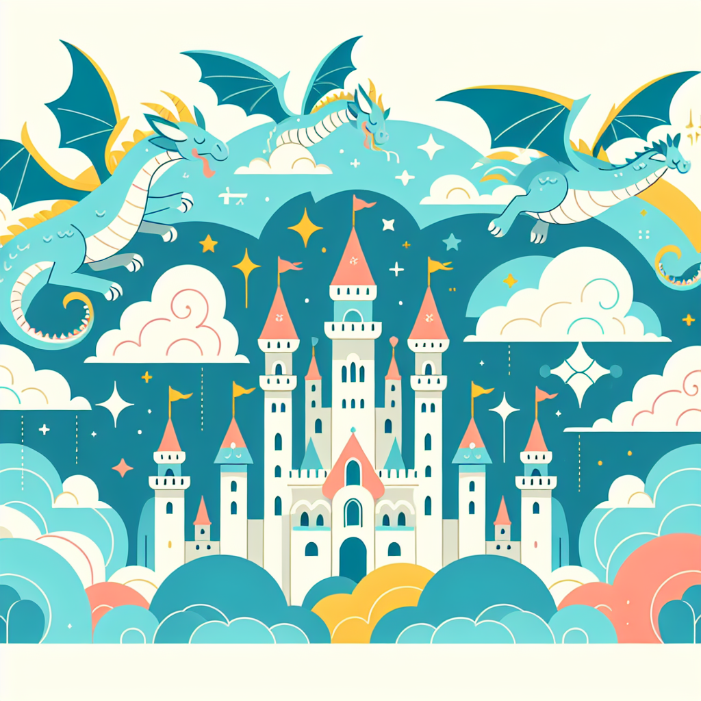 Fantasy Sky Kingdom Paint By Numbers Art