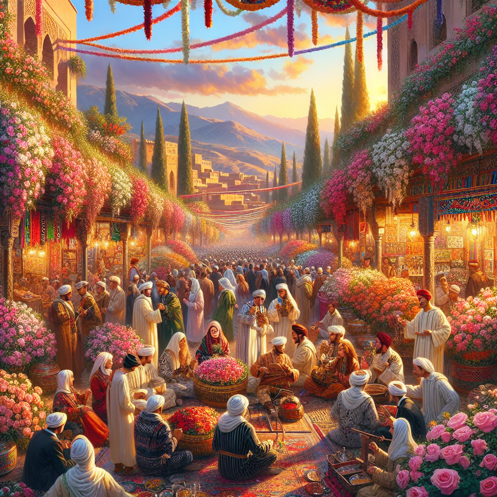 Festival Of The Rose - Morocco Painting By Numbers Kit