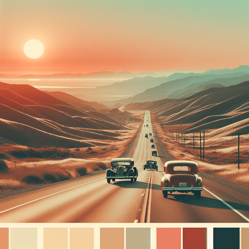 Retro Vintage Journey Numbered Painting Kits