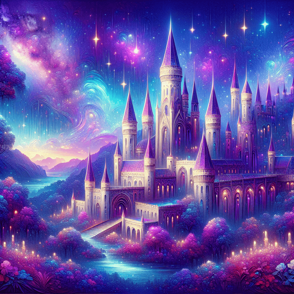 Enchanted Castle Dreamscape Paint By Numbers