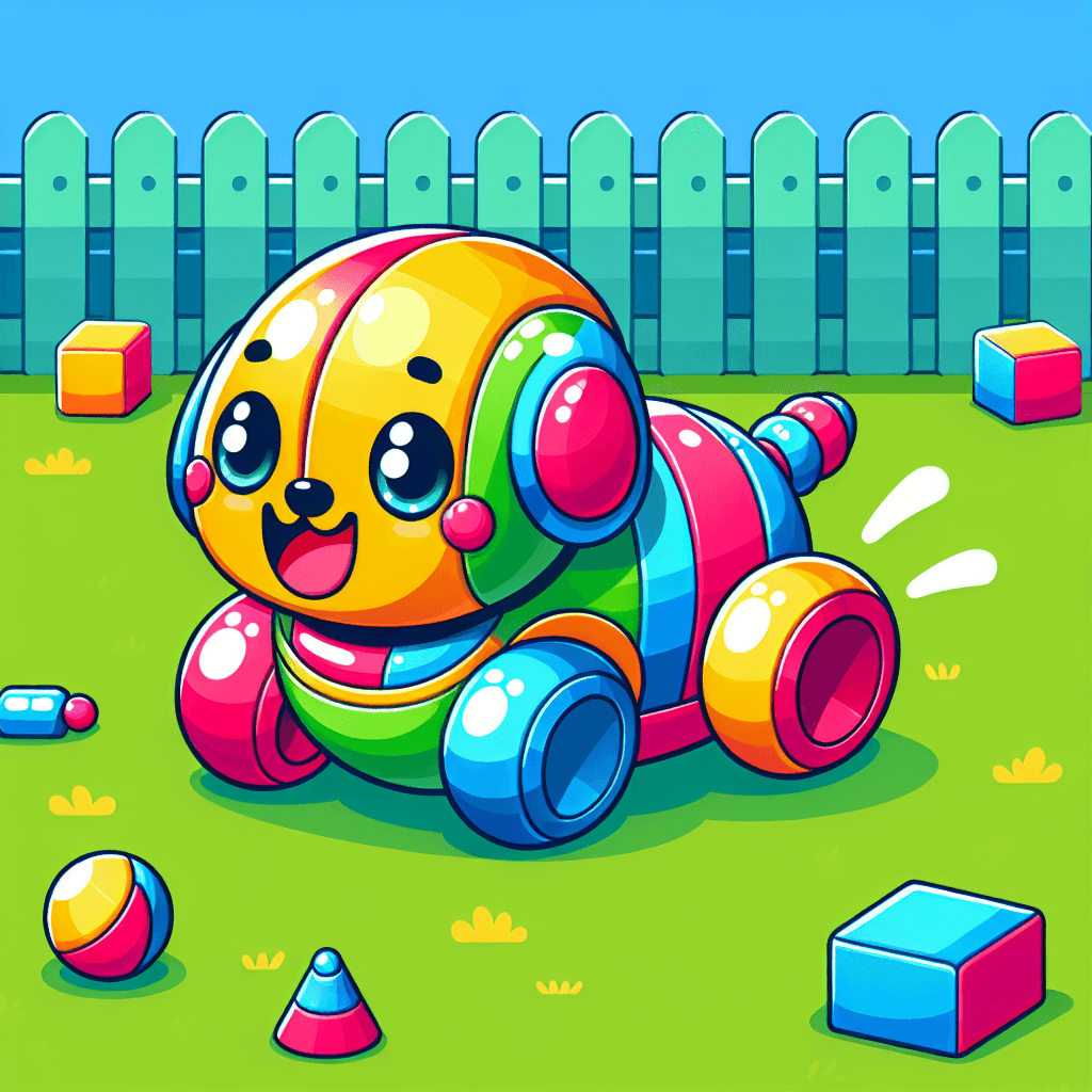Energetic Robot Dog Painting Number Kit