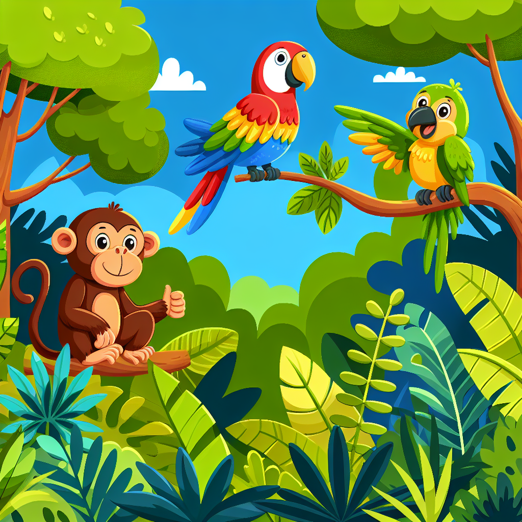 Jungle Friends Reunion Paint By Color