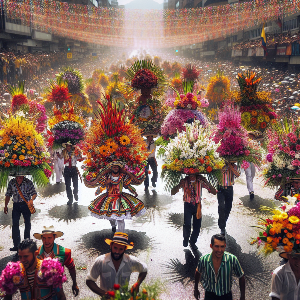 Medellín Flower Fair - Colombia Paint By Color