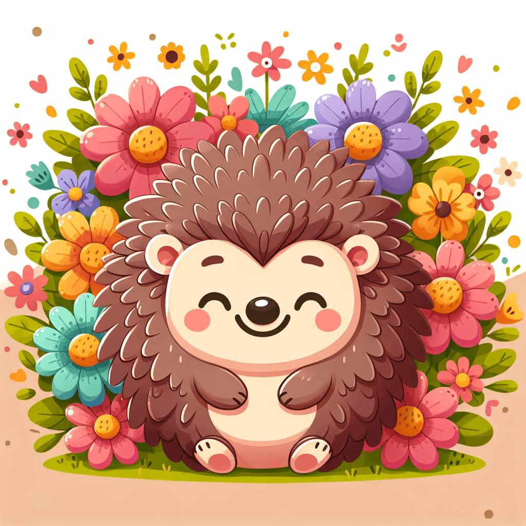 Cheery Little Hedgehog Painting By Numbers Kit