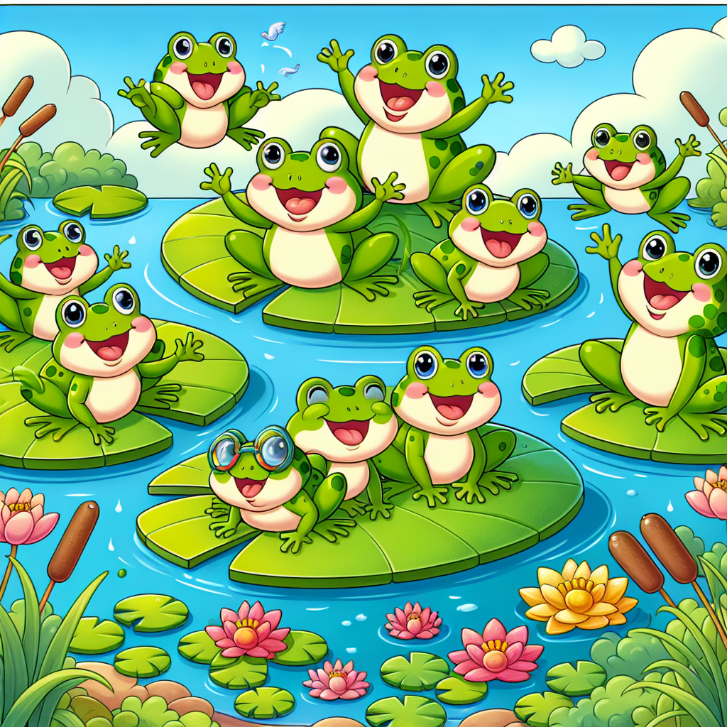 Merry Frogs Painting By Numbers Kit