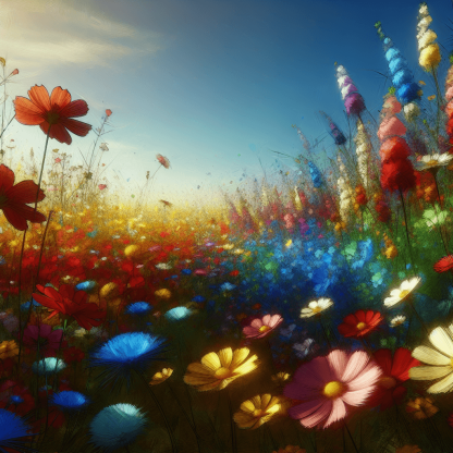 Wildflower Meadow Joy DIY Paint By Numbers