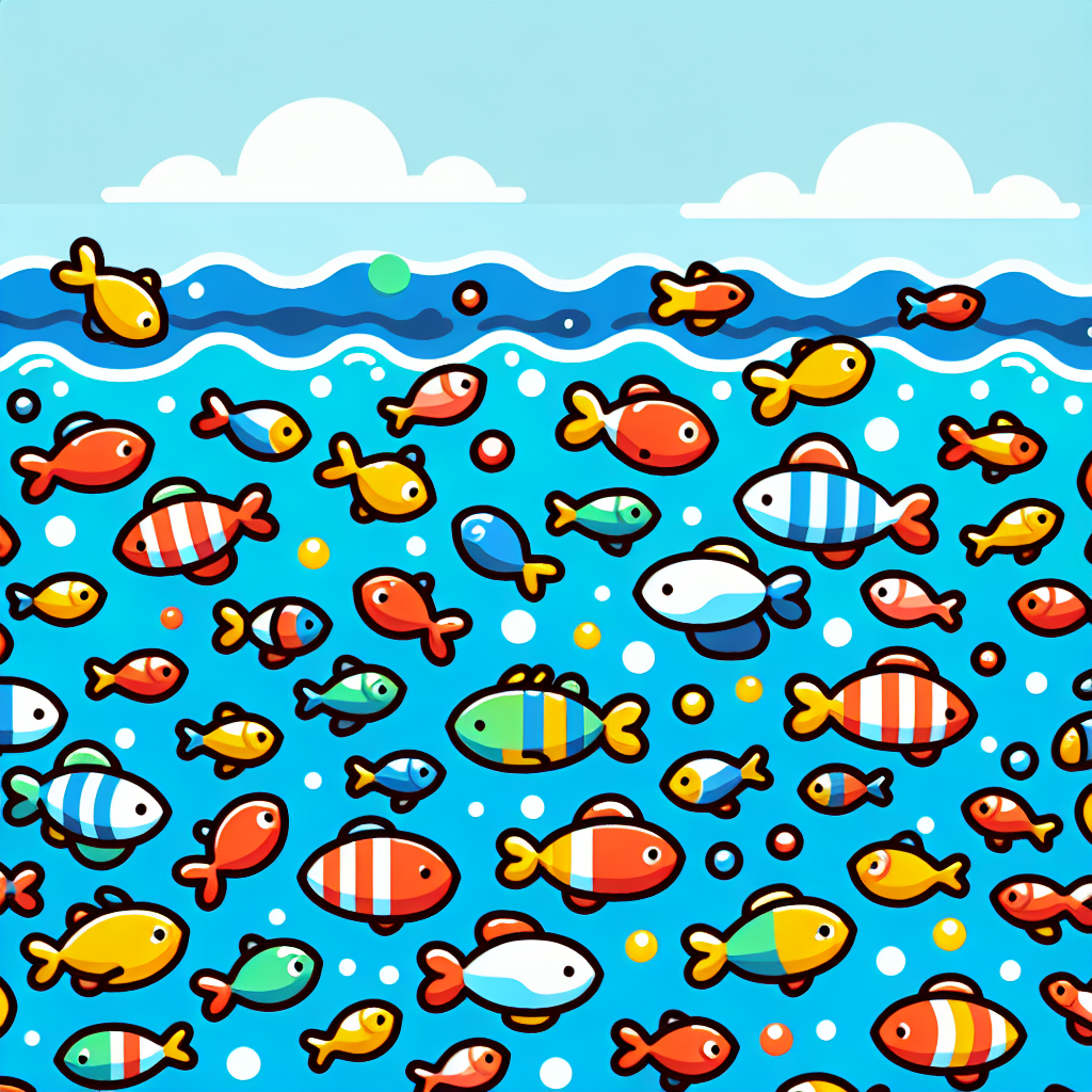 Rainbow Fish School Paint By Color