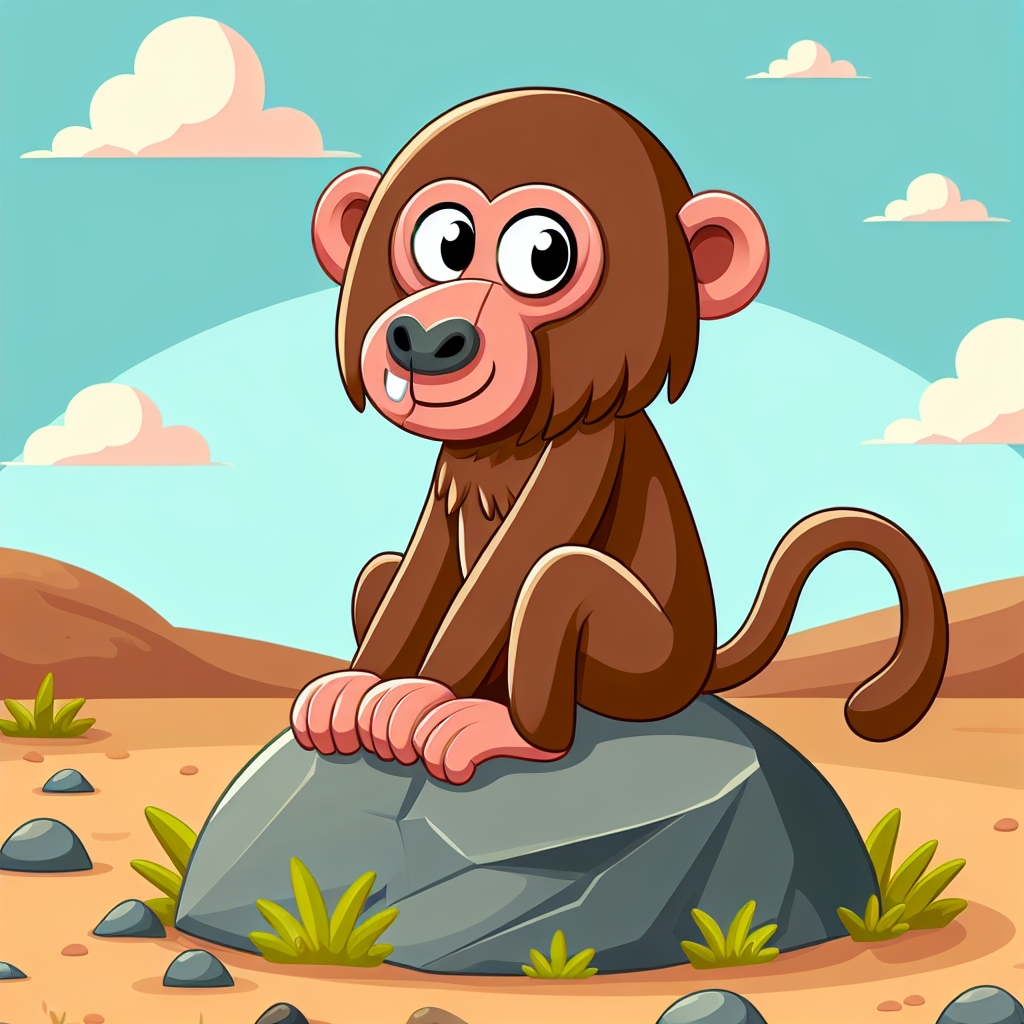 Bubbly Baboon Paint By Numbers Art